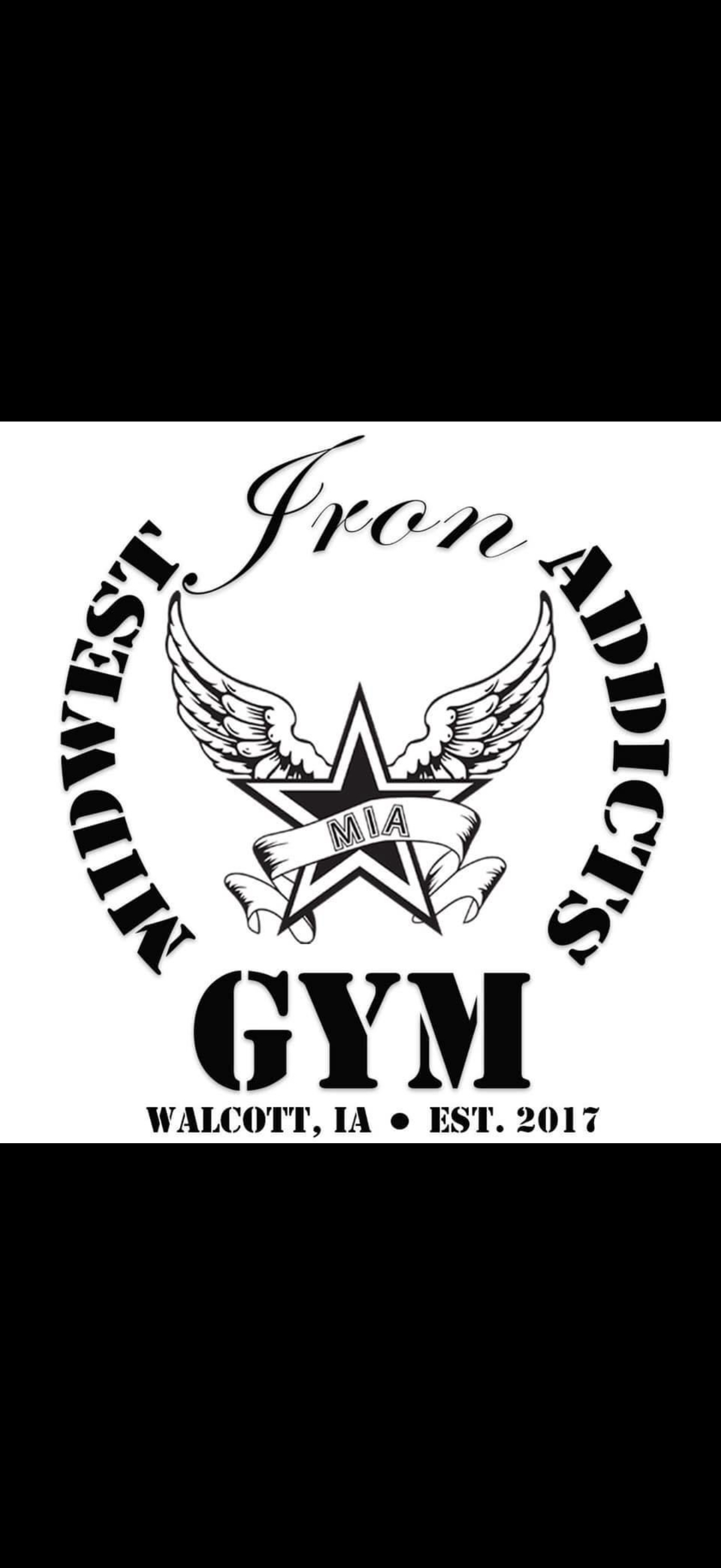 Midwest Iron Addicts Walcott logo